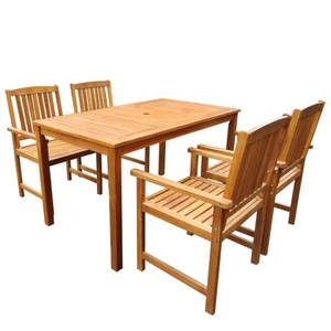 Diverse Hardware, 5-tlg. Garten-Essgruppe Massivholz Akazie, vidaXL 5-tlg. Garten-Essgruppe Massivholz Akazie
