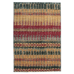 Beliani, Beliani Teppich bunt 140 x 200 cm Kurzflor MARMARIS, Beliani - Teppich aus Polyester Boho MARMARIS, 140 cm, Grün Bedruckt