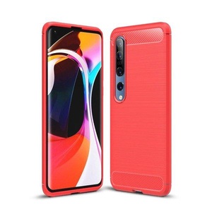Cover-Discount, Xiaomi Mi 10 / 10 Pro - Metall Carbon Look Gummi Hülle