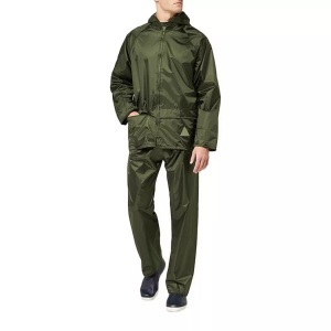 Result, Result Regenjacke »Herren Regenanzug bestehend aus und Regenhose, wasserdicht«, Result - Regenanzug bestehend aus Regenjacke und Regenhose, wasserdicht, für Herren, Olivegrün, Größe M