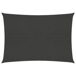 vidaXL, vidaXL Sonnensegel 160 g/m² Anthrazit 5x6 m HDPE, VidaXL - Sonnensegel, One Size, Grau