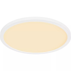 mutoni light, Deckenleuchte Sapana Kunststoff weiss 1xLED, Deckenlampe LED MAELY 29.4cm 18W weiss