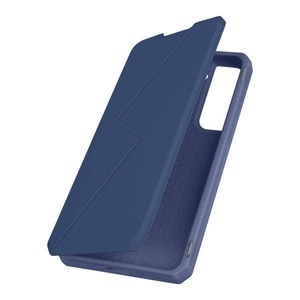 Dux Ducis, Dux Ducis - Samsung Galaxy S22 5G Magnet Flip Wallet Cover Leder Tasche Geometrisches Design - Blau, 