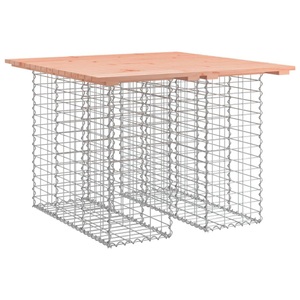vidaXL, vidaXL Gartenbank aus Gabionen 100x102x72 cm Massivholz Douglasie