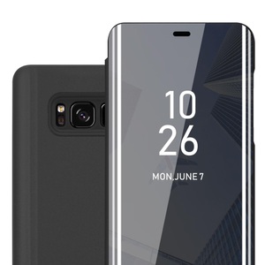 Cadorabo, Hülle für Samsung Galaxy S8 Spiegel Standfunktion 360 Grad Schutz, Cadorabo - Hülle für Samsung Galaxy S8 Spiegel Standfunktion 360 Grad Schutz, Schwarz