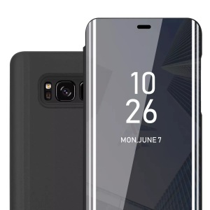 Cadorabo, Hülle für Samsung Galaxy S8 Spiegel Standfunktion 360 Grad Schutz, Cadorabo - Hülle für Samsung Galaxy S8 Spiegel Standfunktion 360 Grad Schutz, Schwarz
