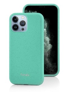 Fonex, iPhone 13 Pro Max - Eco-Friendly Bio Case, Fonex - iPhone 13 Pro Max Eco-friendly Bio Case Grün, Weiss