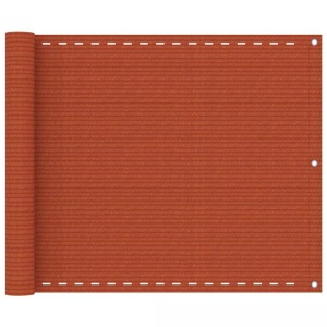 vidaXL, vidaXL Balkon-Sichtschutz Orange 75x500 cm HDPE, vidaXL Balkon-Sichtschutz Orange 75x500 cm HDPE