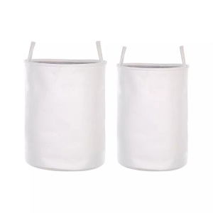 Beliani, Accessoires Aus Polyester Klassisch Archa Unisex, Beliani - Aufbewahrungskorb 2er Set aus Polyester Klassisch ARCHA, One Size, Weiss Bunt