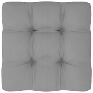 vidaXL, vidaXL Palettensofa-Kissen Grau 50x50x12 cm, 