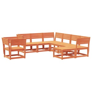 vidaXL, vidaXL 8-tlg. Garten-Lounge-Set Wachsbraun Massivholz Kiefer, vidaXL 8-tlg. Garten-Lounge-Set Wachsbraun Massivholz Kiefer