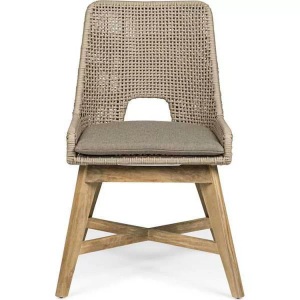 mutoni lifestyle, Gartenstuhl Hesperia mit Kissen taupe, Gartenstuhl Hesperia mit Kissen taupe