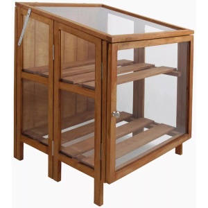 Esschert Design, Esschert Design Gewächshaus Hartholz klein GT32, Esschert Design - Gewächshaus holz, One Size, Braun