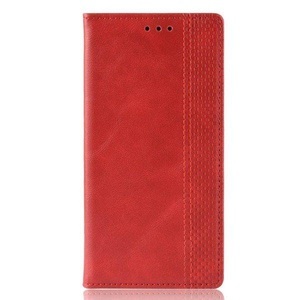 Cover-Discount, iPhone 12 Pro Max - Stand Flip Case Hülle rot, Cover-Discount - iPhone 12 Pro Max Stand Flip Case Hülle, Weiss Bunt
