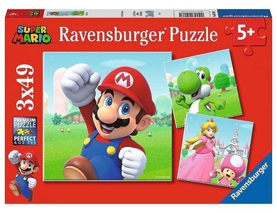 Ravensburger Verlag, Ravensburger Kinderpuzzle 05186 - Super Mario -Puzzle für Kinder ab 5 Jahren, Kinderpuzzle Super Mario
