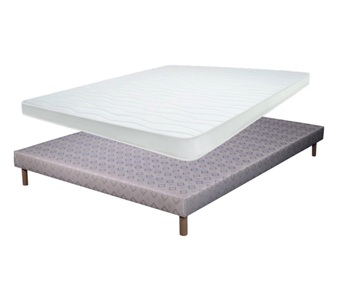 AB Matelas, Matratzenset Eco | 160x200 | Schaumstoff | 14 Cm | Bettgestell Mit Polsterung Unisex Weiss 160X200CM, 