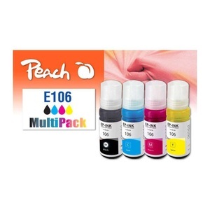 Peach, Peach Spar Pack Tintenpatronen kompatibel zu 106, T00R1, T00R2, T00R3, T00R4, Peach Tinte Canon CISS 106 Multi-Pack C, M, Y, BK