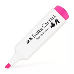 Faber-Castell, FABER-CASTELL Textilmarker 1.2-5mm 159529 neon pink, Faber-Castell Textilmarker, 1.2-5mm, neon pink, 159529