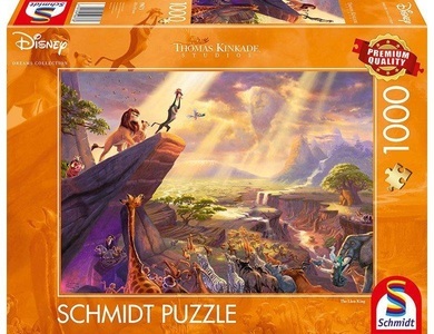 Schmidt Spiele, Disney, König der Löwen (Puzzle), Puzzle Schmidt Spiele Thomas Kinkade König der Löwen 1000 Teile
