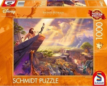Schmidt Spiele, Disney, König der Löwen (Puzzle), Puzzle Schmidt Spiele Thomas Kinkade König der Löwen 1000 Teile