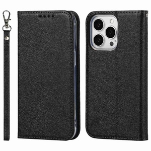 Cover-Discount, iPhone 14 Pro Max - Silk Texture Flip Case, Apple - iPhone 14 Pro Max Silk Texture Flip Case, Weiss Bunt