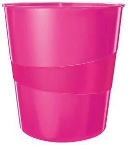 Leitz, LEITZ Papierkorb WOW 15 Liter 52781023 pink, Leitz Papierkorb WOW, 15 Liter, pink, 52781023