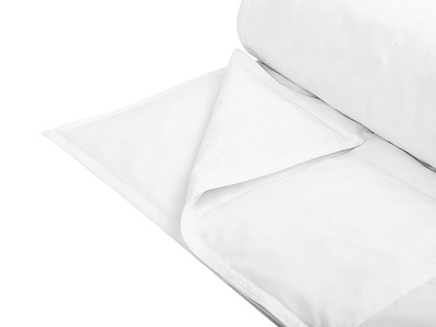 Beliani, Bettdecke Aus Japara Baumwolle Chontgar Unisex 155X220CM, Beliani - Zweilagige Bettdecke aus Japara Baumwolle TAUFSTEIN, 155X220CM, Weiss Bunt