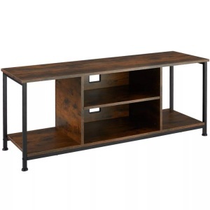 TecTake, TV-Regal mit 4 offenen Fächern und verstellbarem Einlegeboden TV-Regal mit 4 offenen Fächern und verstellbarem Einlegeboden, Tectake - TV-Regal mit 4 offenen Fächern und verstellbarem Einlegeboden, 50 CM, Braun Medium