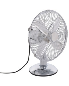 Beliani, Beliani Tischventilator Metall silber 42 cm WENSUM, 
