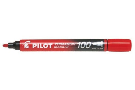Pilot, PILOT Permanent Marker 100 1mm SCA-100-R Rundspitze rot