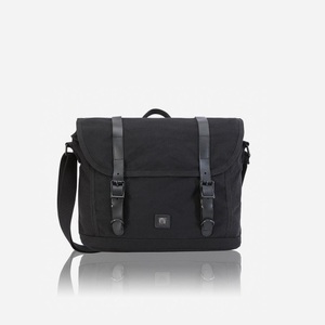 Jekyll & Hide, Canvas - Messenger Bag in Schwarz, JEKYLL & HYDE - Canvas Messenger Bag, für Herren, Schwarz