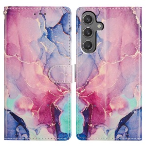 Cover-Discount, Cover-Discount - Galaxy S25 Hülle mit Marble Motiv, Blau