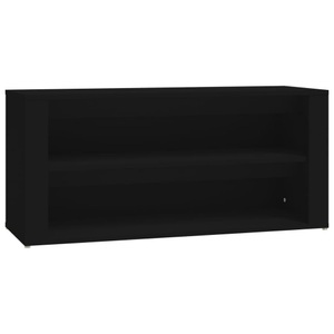 vidaXL, vidaXL Schuhregal Schwarz 100x35x45 cm Holzwerkstoff