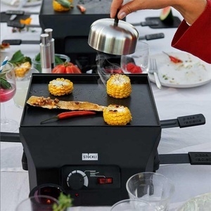 STOECKLI, Stöckli PizzaGrill FourFour Basisgerät Raclettegrill anthrazit, Stöckli PizzaGrill for4 Basisgerät Raclettegrill anthrazit