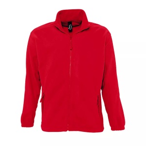 SOL's, SOLS Fleecejacke »Herren Outdoor Fleece Jacke North«, SOLS - Outdoor Fleece Jacke North, für Herren, Rot Bunt, Größe 4XL
