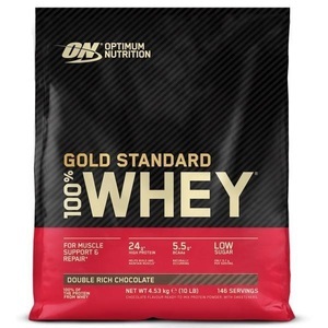 Optimum Nutrition, Optimum Nutrition - 100% Whey Gold Standard Chocolate Double Rich 10lb - 4500 g, Optimum Nutrition Gold Standard 100% Whey Schokolade 4530 g