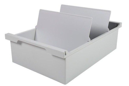 Biella, Biella Karteibox ECO A5 quer, Grau, Biella Karteitrog quer, A5, grau, 05230625BID
