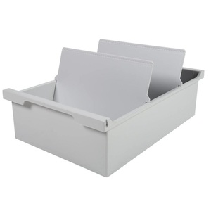 Biella, Biella Karteibox ECO A5 quer, Grau, Biella Karteitrog quer, A5, grau, 05230625BID