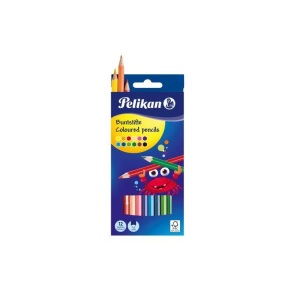 Pelikan, Pelikan Farbstifte D?nn, 12er-Set, Farbe, Pelikan Buntstifte, sechseckig, 724005, (12 Farben)