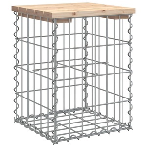 vidaXL, vidaXL Gartenbank aus Gabionen 33x31x42 cm Massivholz Kiefer