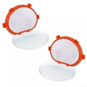 Rosenstein & Söhne, 2er-Set Frischhaltedosen für Wurst- und Käse-Aufschnitt, oval / Frischhaltedosen, Northio - 2x Lebensmittelboxen mit Plastikfolie, 31cm
