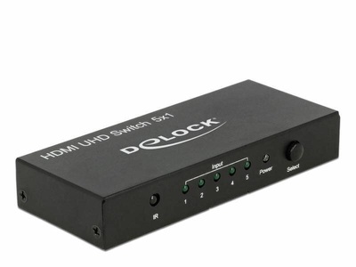 Delock, DeLock Umschalter 5 Port HDMI Switch, Delock Verteiler 5 Port HDMI Switch 4K/60Hz