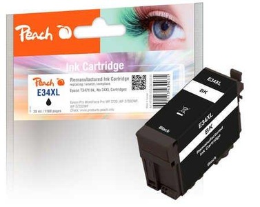 undefined, Peach PI200-553 1 Stück(e) Kompatibel Hohe (XL-) Ausbeute Schwarz, Peach Tinte Epson T3471, No 34XL Black