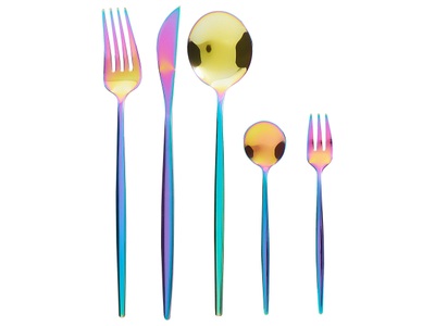 Beliani, Besteck Set aus Edelstahl Modern RIGATONI Besteck Set aus Edelstahl Modern RIGATONI, Beliani - 30-teiliges Besteckset aus Edelstahl Modern RIGATONI, One Size
