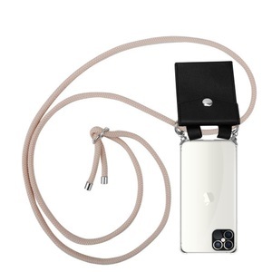 Cadorabo, Handy Kette für Apple iPhone 12 PRO MAX Silikon mit Silbernen Ringen, Cadorabo - Handy Kette für Apple iPhone 12 PRO MAX Silikon mit Silbernen Ringen, Goldrosa