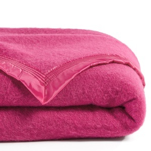 LA REDOUTE INTERIEURS, Decke Woolmark-Schurwolle Decke Woolmark-Schurwolle, La Redoute Intérieurs - Decke, 240X220CM, Rosa