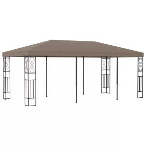 vidaXL, vidaXL Pavillon 6x3 m Taupe Stoff, vidaXL Pavillon 6x3 m Taupe Stoff