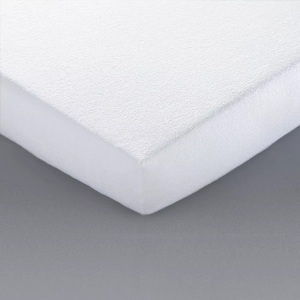 LA REDOUTE INTERIEURS, Matratzenschonbezug aus Frottee mit BI-OME-Ausrüstung, La Redoute Intérieurs - Matratzenschonbezug aus Frottee mit Milbenschutz, 60 x 120 cm, Weiss