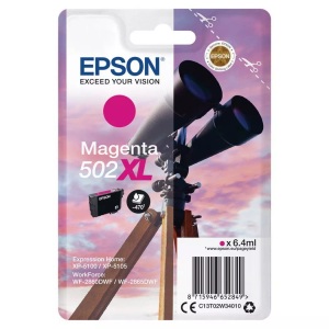 Epson, Original Tintenpatrone magenta Epson No. 502XL, T02V340, Epson Tintenpatrone, rot, 502XL, T02W340, (470 Seiten)
