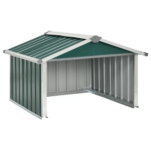 vidaXL, vidaXL Rasenmäher Garage 92x97x63 cm Verzinkter Stahl Grün, vidaXL Rasenmäher Garage 92x97x63 cm Verzinkter Stahl Grün